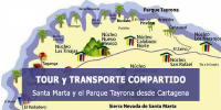 Transporte compartido Santa Marta y Parque Tayrona