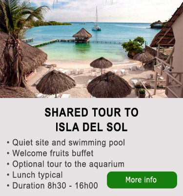 Share boat tour to Isla del Sol Rosario Islands