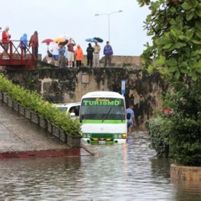 Pluie et inondation Cartagena
