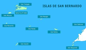Mapa Islas de San Bernardo