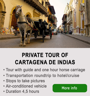 City tour of Cartagena with horse carriage