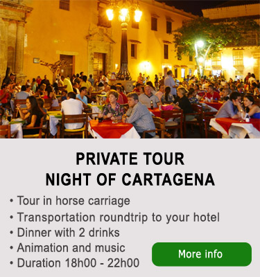 Night Cartagena tour
