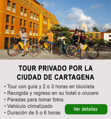 Tour por la ciudad de Cartagena y con bicicleta