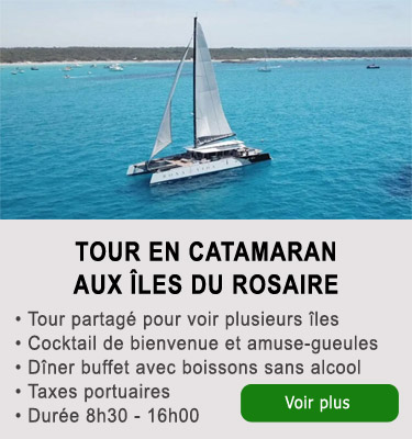 Tour en catamaran aux îles du Rosaire