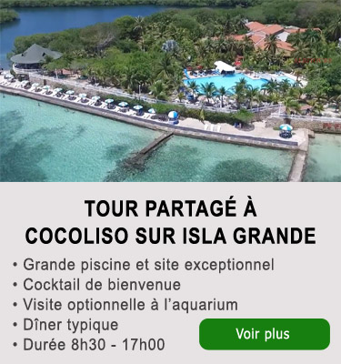 Tour à Cocoliso aux îles du Rosaire Cartagena