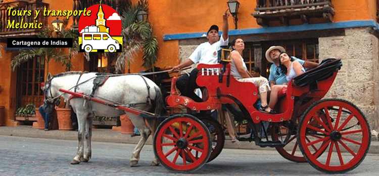 Tour de la ville de Cartagena en vehicule et calèche